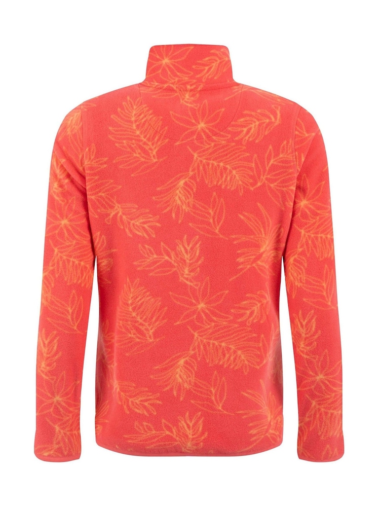 Weird Fish Pink Rochelle Full Zip Printed Micro Fleece - Image 7 of 7