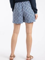 Weird Fish Blue Isabella Printed Double Cloth Short - Image 2 of 4