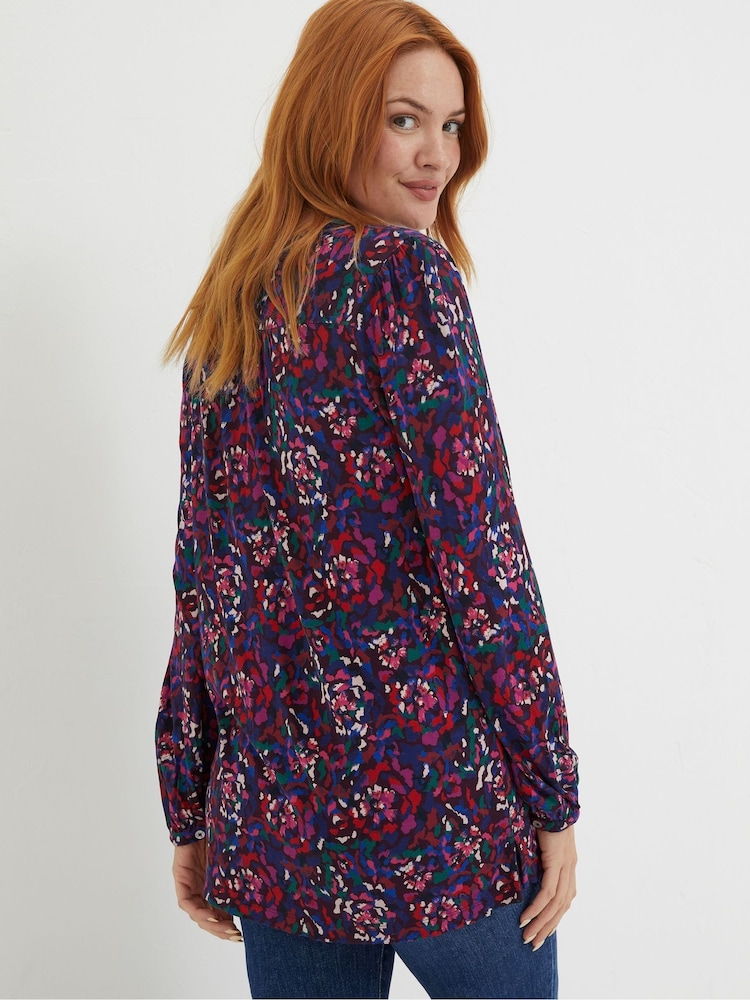 FatFace Purple Aurelia Abstract Marks Tunic - Image 2 of 5