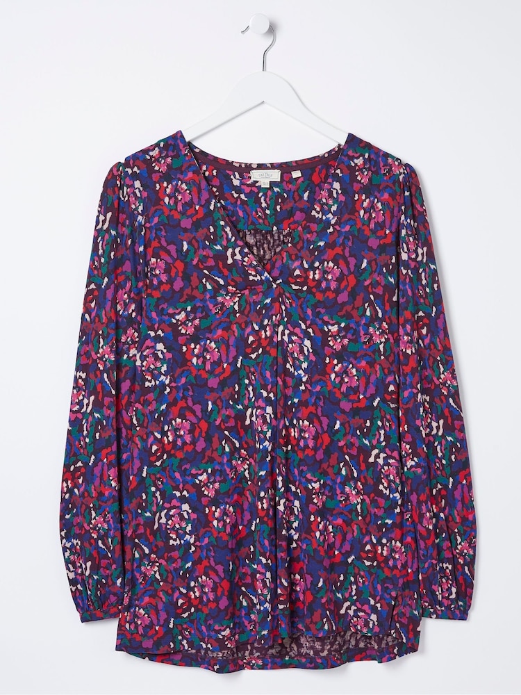 FatFace Purple Aurelia Abstract Marks Tunic - Image 5 of 5
