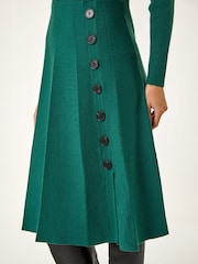 Roman Button Detail Knitted Dress - Image 5 de 5