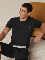 Negro - Polo Ralph Lauren Logo Cotton Jersey T-Shirt - Imagen 1 de 2