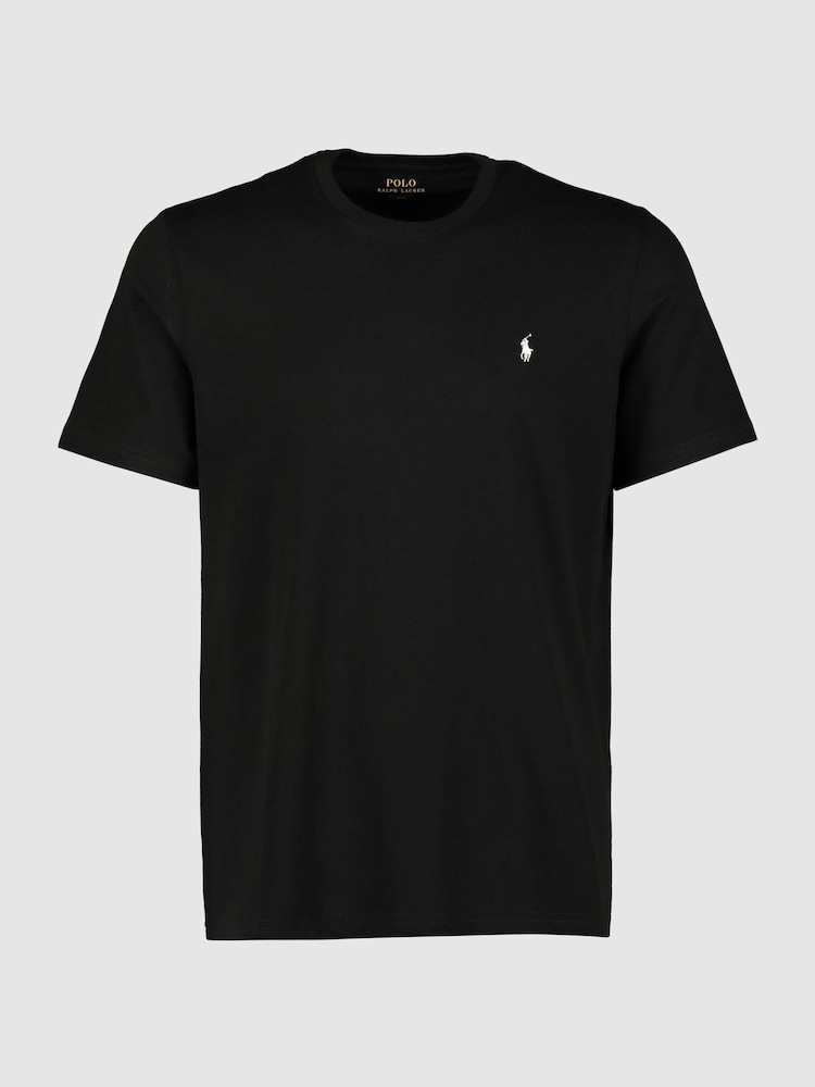 Negro - Polo Ralph Lauren Logo Cotton Jersey T-Shirt - Imagen 2 de 2