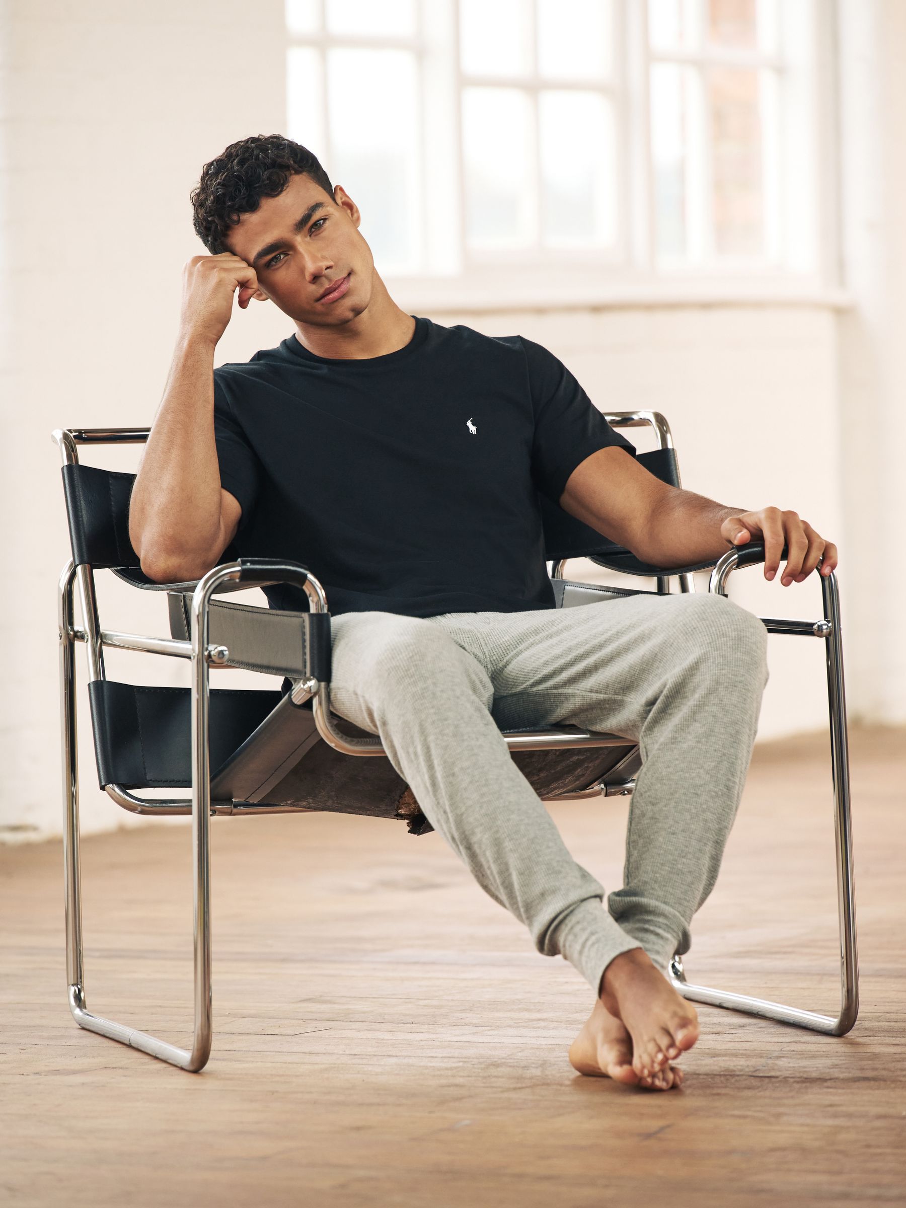 Buy Polo Ralph Lauren Black Logo Cotton Jersey T-Shirt from Next USA