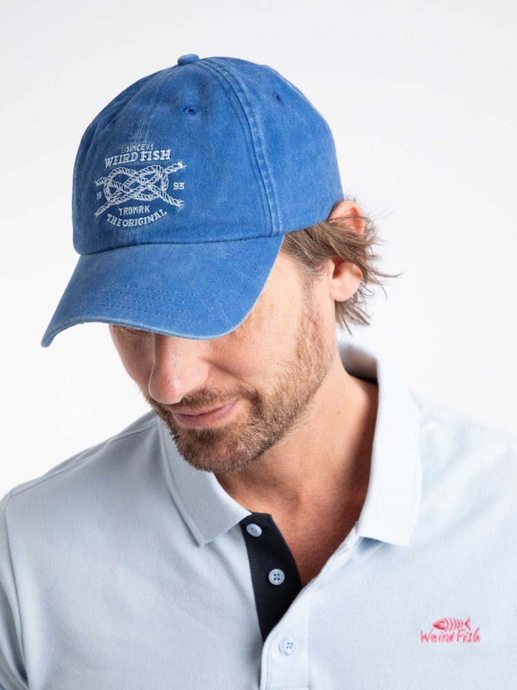 قبّعة تويل بنقشة عقدة بحرية من Weird Fish - Image 1 of 4