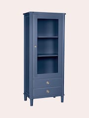 Laura Ashley Dusky Seaspray Henshaw 1 Door 2 Drawer Display Unit - Image 3 of 5