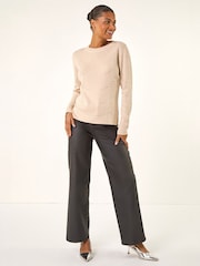 Roman Natural Hotfix Line Knit Jumper - Image 2 of 5