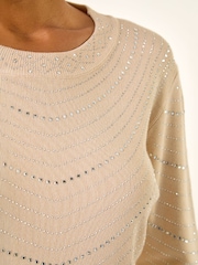 Roman Natural Hotfix Line Knit Jumper - Image 5 of 5