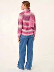 Roman Pink Ombre Knit Scarf & Jumper - Image 4 of 6