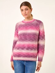 Roman Pink Ombre Knit Scarf & Jumper - Image 6 of 6