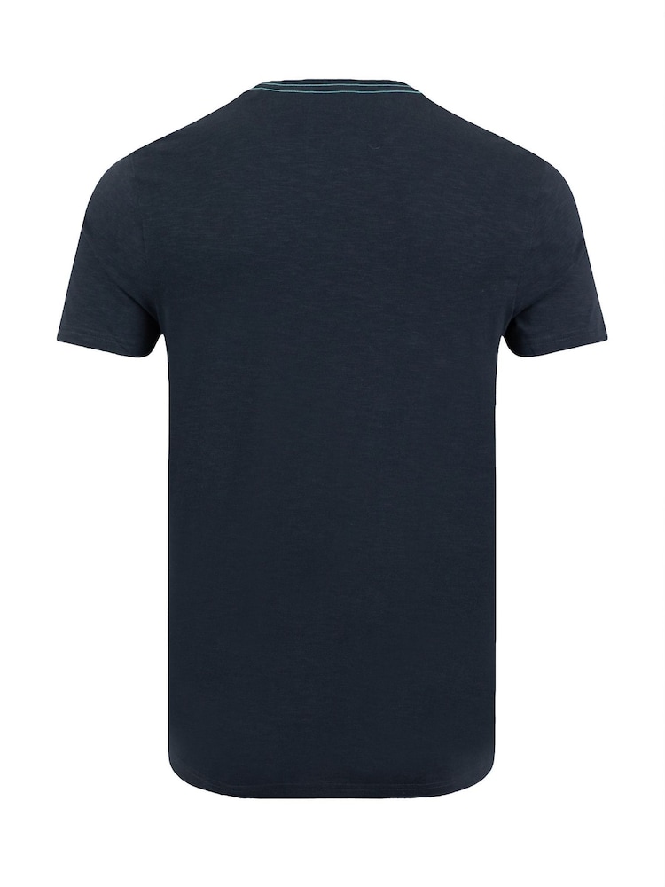 Weird Fish Blue Palm Island Front Print Graphic T-Shirt - Image 6 of 6