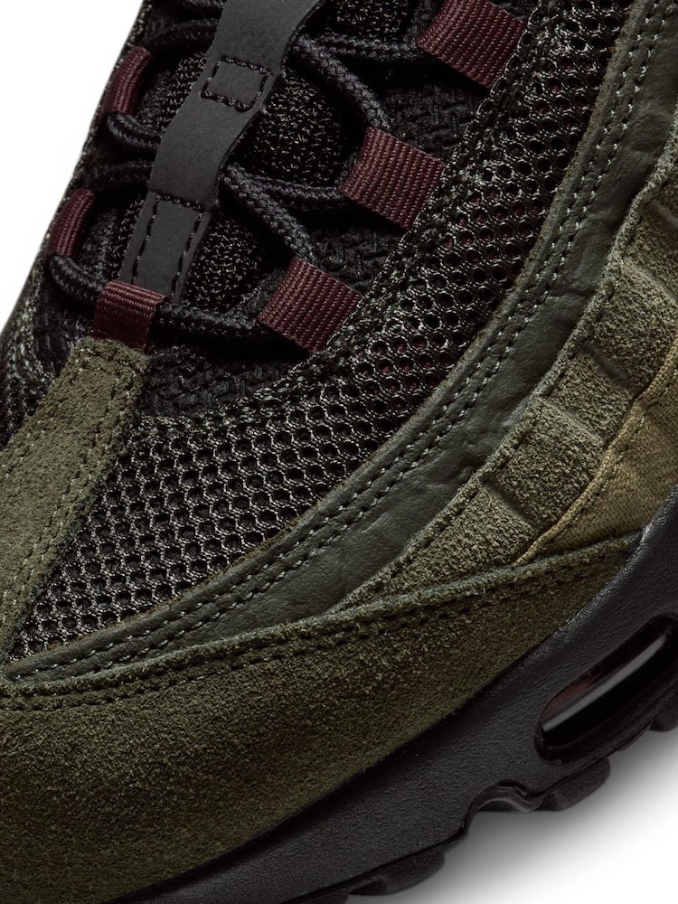 Nike Khaki Green Air Max 95 Trainers - Image 7 of 8