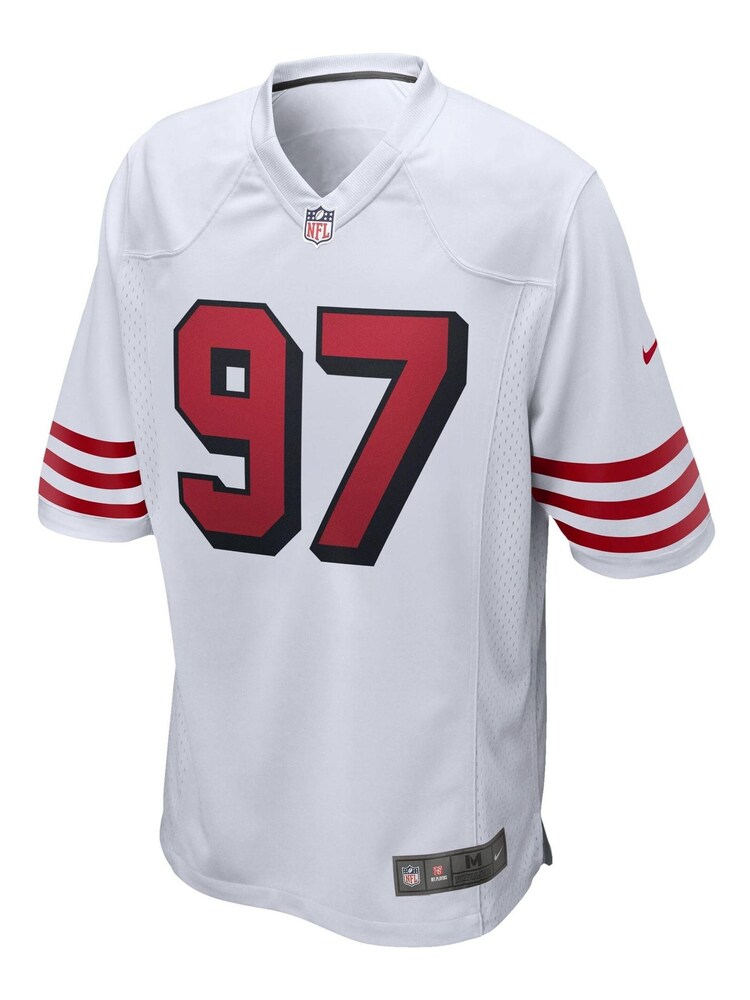 Nike White NFL San Francisco 49ers Secondary Alternate Jersey - Nick Bosa - Image 2 of 3
