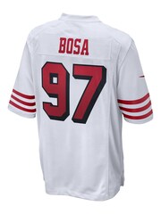 Nike White NFL San Francisco 49ers Secondary Alternate Jersey - Nick Bosa - Image 3 of 3