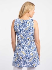 Weird Fish Blue Indus Printed Jersey Tunic - Image 2 of 7