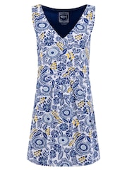 Weird Fish Blue Indus Printed Jersey Tunic - Image 6 of 7