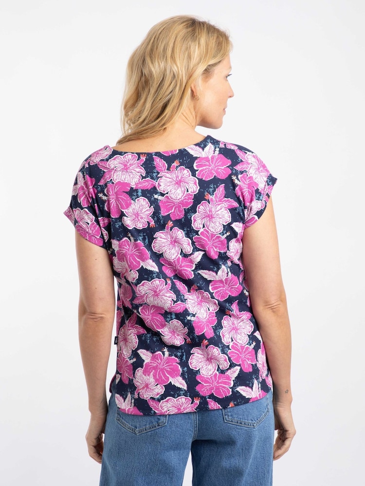 Weird Fish Pink Paw Printed Jersey T-Shirt - Image 2 of 5