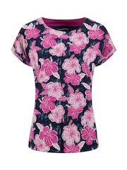 Weird Fish Pink Paw Printed Jersey T-Shirt - Image 5 of 5