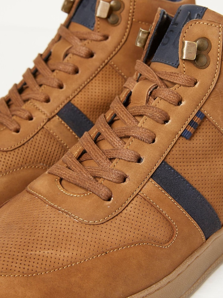 FatFace Brown Jacob High Top Trainers - Image 5 of 5