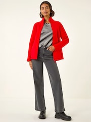 Roman Red Reversible Fleece Zip Jacket - Image 1 of 6