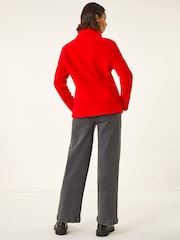 Roman Red Reversible Fleece Zip Jacket - Image 3 of 6