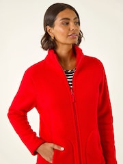 Roman Red Reversible Fleece Zip Jacket - Image 4 of 6