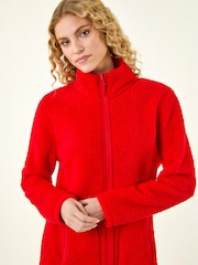 Roman Red Reversible Fleece Zip Jacket - Image 6 of 6