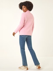 Roman Pink Reversible Fleece Zip Jacket - Image 3 of 6