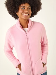 Roman Pink Reversible Fleece Zip Jacket - Image 4 of 6