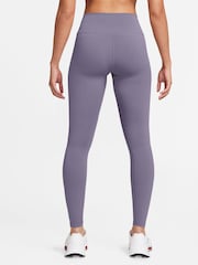 Nike Purple Dri-FIT One High Waisted Leggings - Image 2 of 9