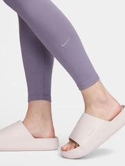 Nike Purple Dri-FIT One High Waisted Leggings - Image 6 of 9