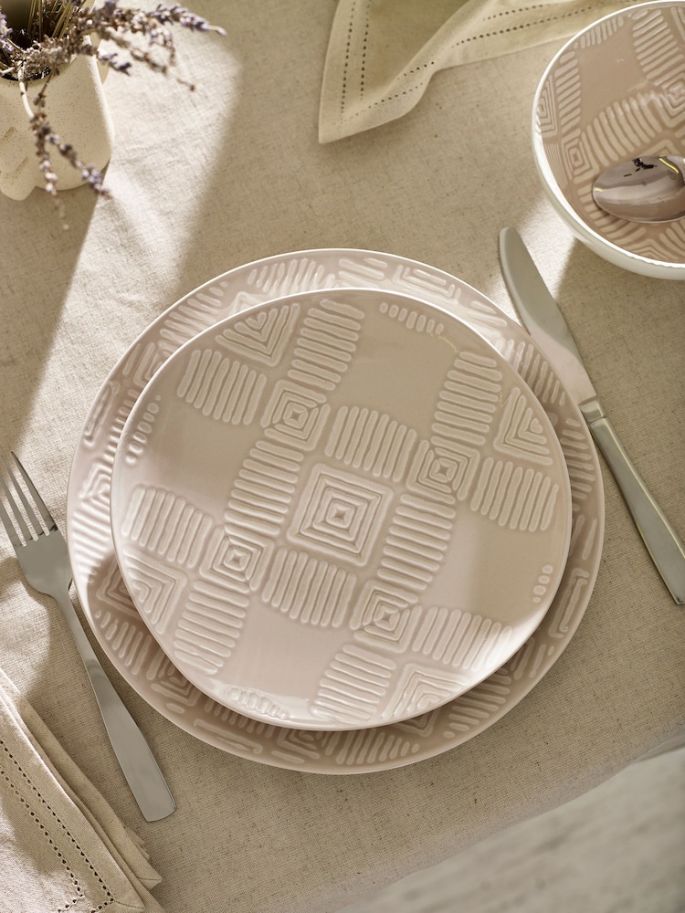 12 Piece Natural Cali Dinner Set - Image 2 of 4