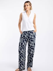 Weird Fish Mounira Printed Wide Leg Trousers - Imagen 1 de 5
