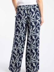 Weird Fish Mounira Printed Wide Leg Trousers - Imagen 2 de 5