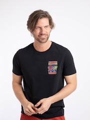 Weird Fish Black Codpool Back Print Artist T-Shirt - Image 3 of 6