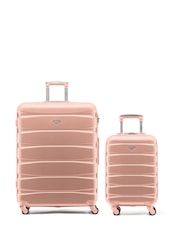 Set Of 2 Large Check-In & Small Carry-On Hardcase Travel Suitcase - Image 1 of 7