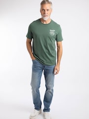 Weird Fish Green Angling Back Print Angling Trust Graphic T-Shirt - Image 4 of 8