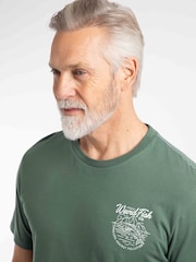 Weird Fish Green Angling Back Print Angling Trust Graphic T-Shirt - Image 5 of 8