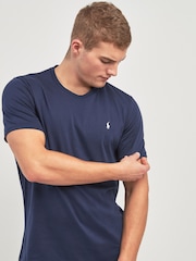 Polo Ralph Lauren Navy Logo 100% Cotton Jersey T-Shirt - Image 1 of 4