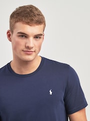 Polo Ralph Lauren Navy Logo 100% Cotton Jersey T-Shirt - Image 3 of 4