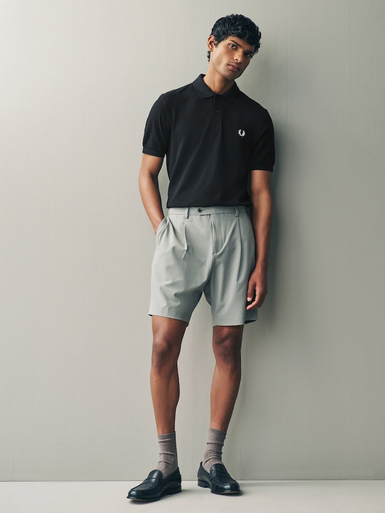 Negru - Tricou polo Fred Perry uni - Image 3 of 8