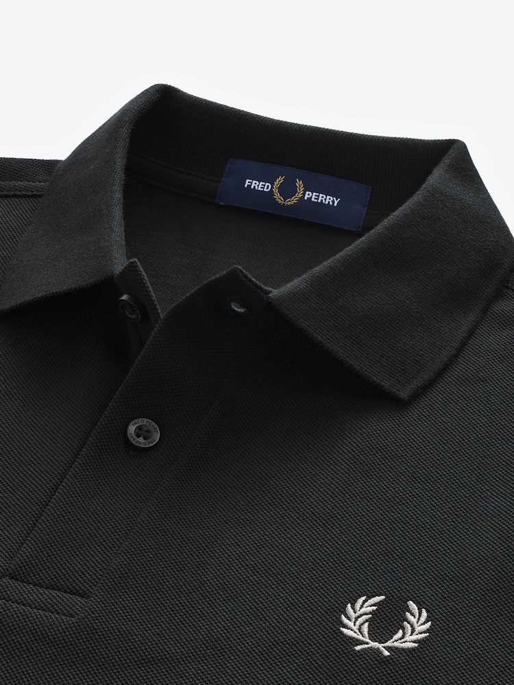 Negru - Tricou polo Fred Perry uni - Image 6 of 8