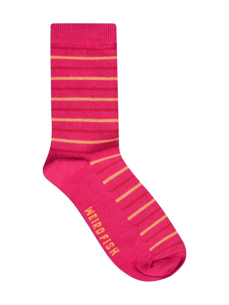 Weird Fish Pink Parade Patterned Socks 3 Pack - Image 4 of 4