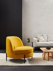 MADE.COM Mustard Yellow Mazie Accent Chair - Image 1 of 4
