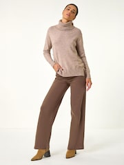 Roman Natural Soft Roll Neck Knit Jumper - Image 2 of 5