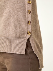 Roman Natural Soft Roll Neck Knit Jumper - Image 5 of 5
