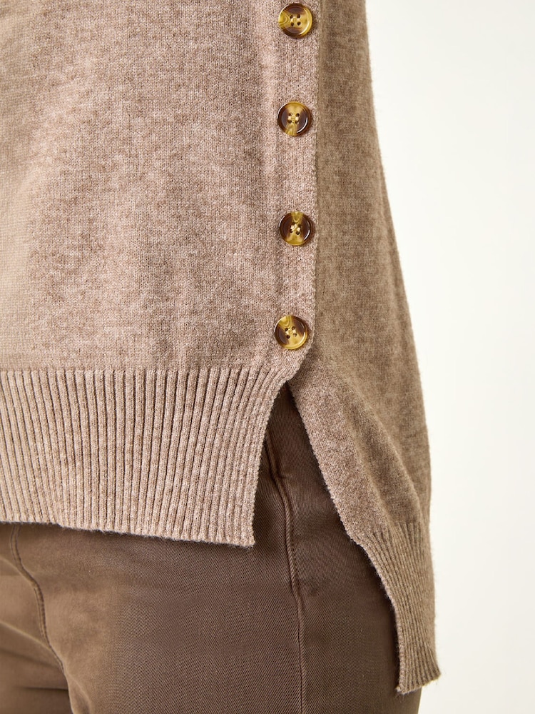 Roman Natural Soft Roll Neck Knit Jumper - Image 5 of 5