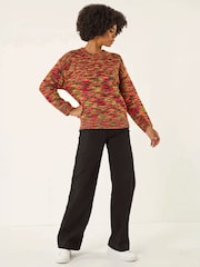 Roman Green Space Dye Knitted Jumper - Image 3 of 5