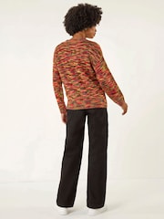 Roman Green Space Dye Knitted Jumper - Image 4 of 5