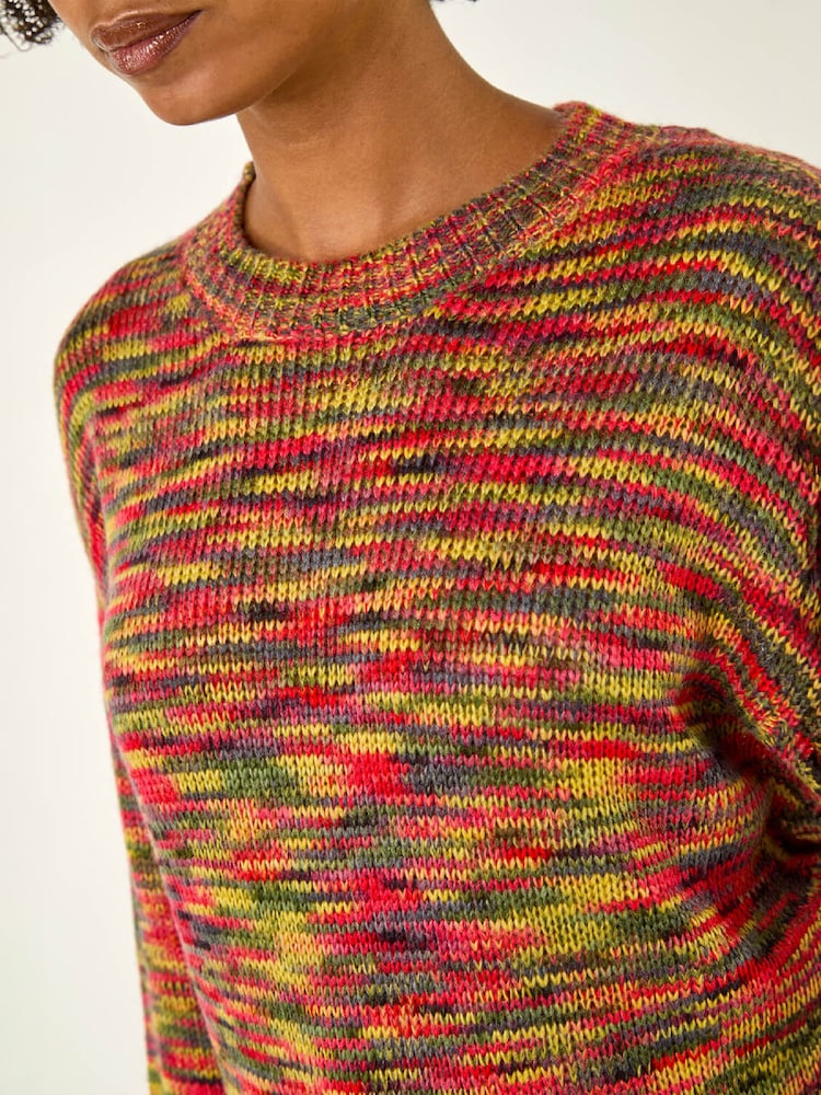 Roman Green Space Dye Knitted Jumper - Image 5 of 5 Roman Green Space Dye Knitted Jumper - Image 5 of 5